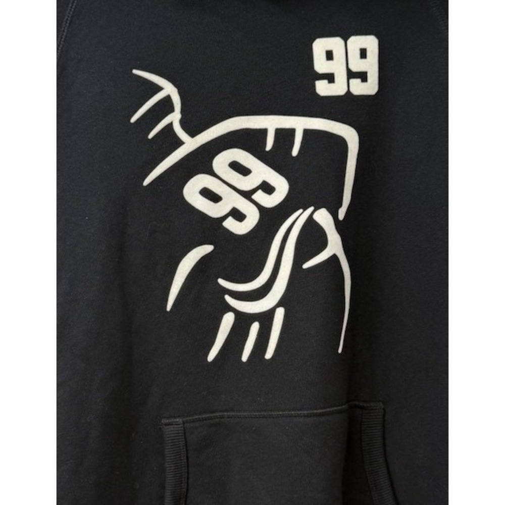 ROOTS Gretzky's Basement 99 Black Hoodie Sweatshirt Men SZ Limited Edition NWT - Picture 3 of 9